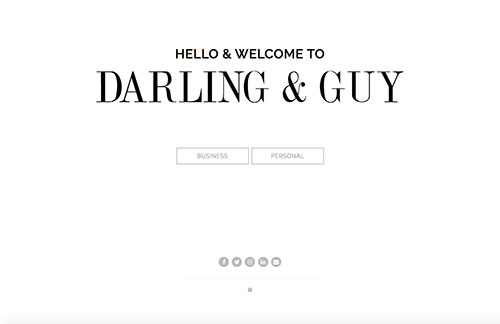 Darling & Guy Home Page Screenshot